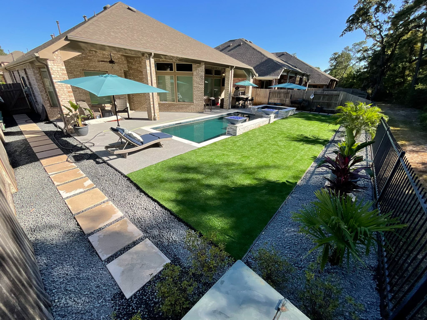 beautifully designed houston landscape